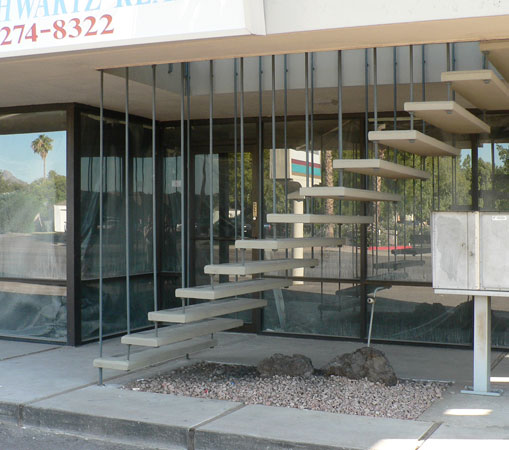 The Friedman Office Building aka Red Modern Furniture designed by Ralph Haver in Phoenix, Arizona