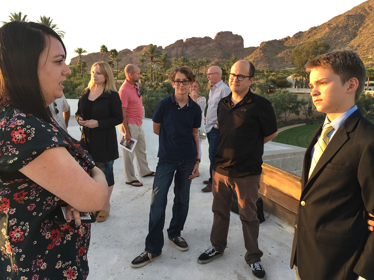 The David and Gladys Wright House tours during Modern Phoenix Week 2015 in Phoenix Arizona