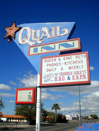 Neon Googie Signage in Tucson Arizona
