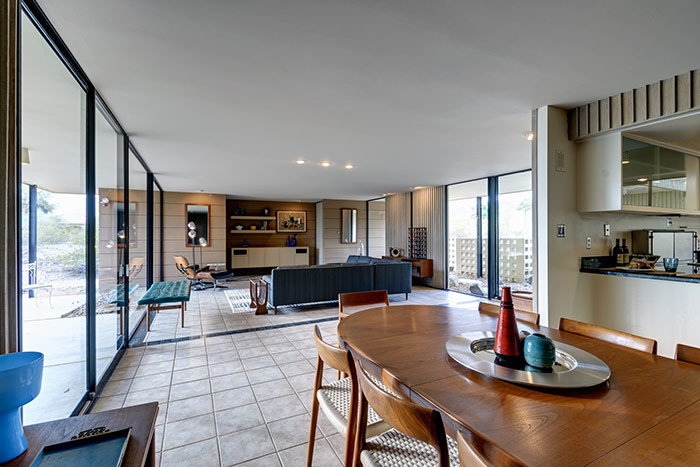 The living room of Fingado House #2 designed by Al Beadle
