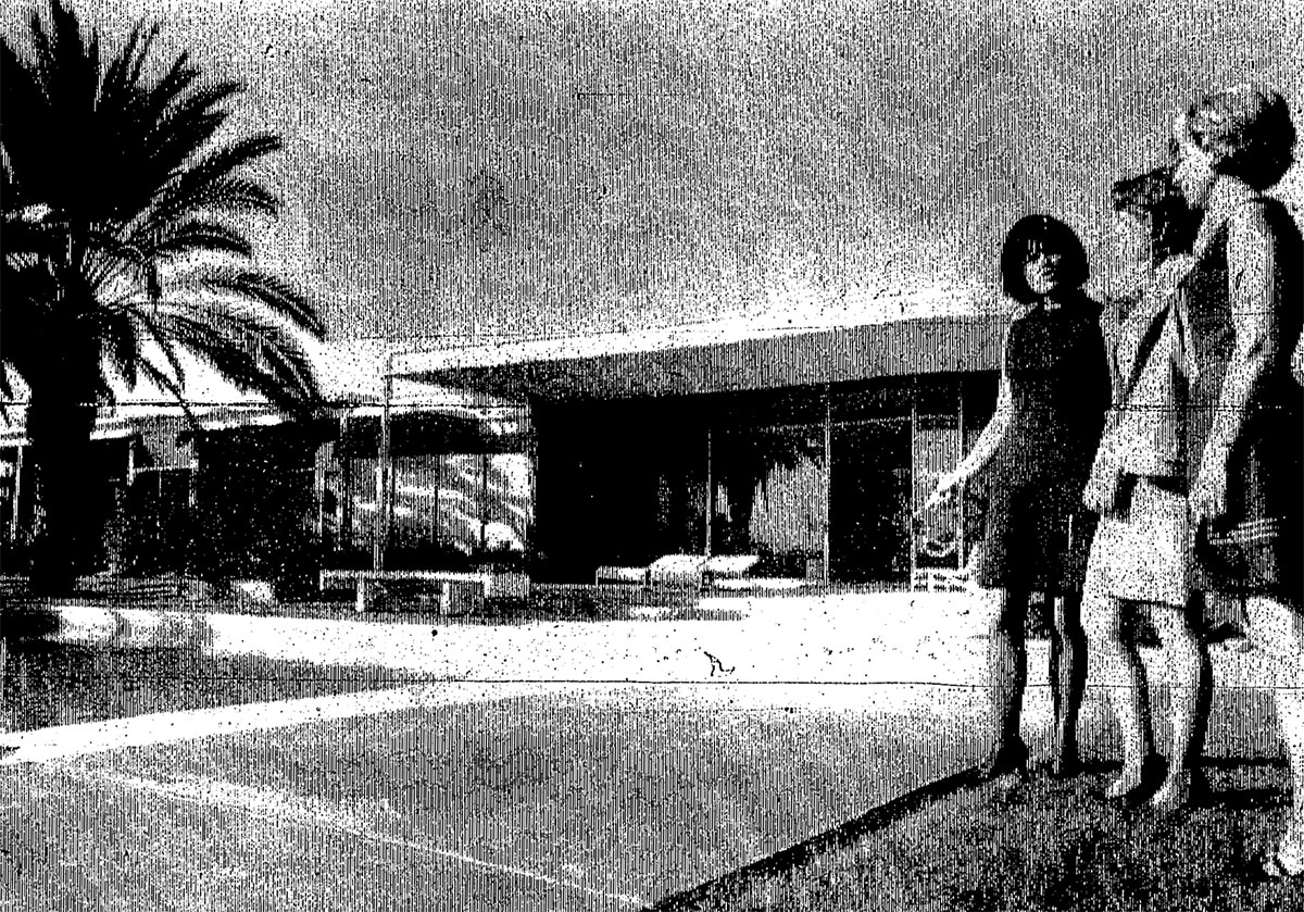 Nancy Beadle promoting an upcoming home tour in the 1960s