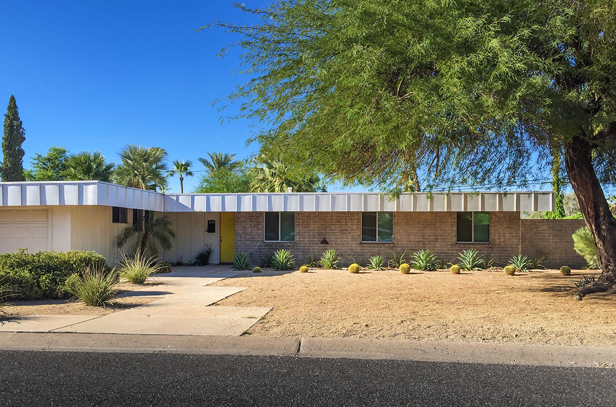 Palo Verde model home by Al Beadle in Paradise Gardens, Phoenix Arizona, 2016
