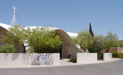 Los Arcos Methodist Church designed by Felix Candela in Phoenix