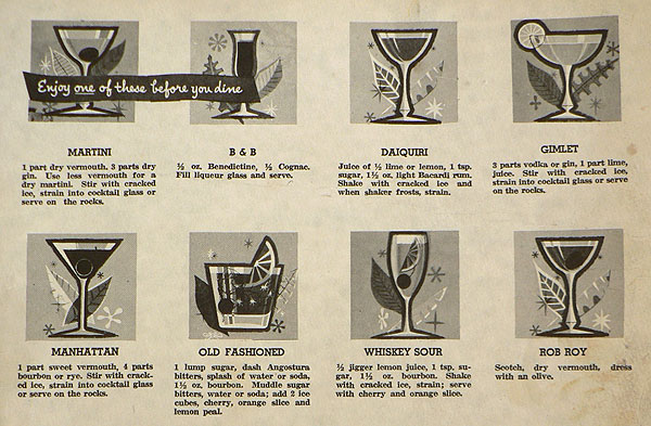 Postwar Phoenix Vintage Menus