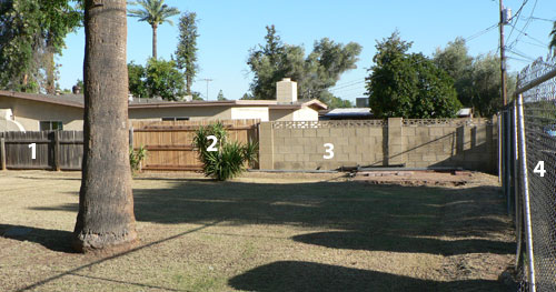 Landscape of the Ralph Haver home at 4624