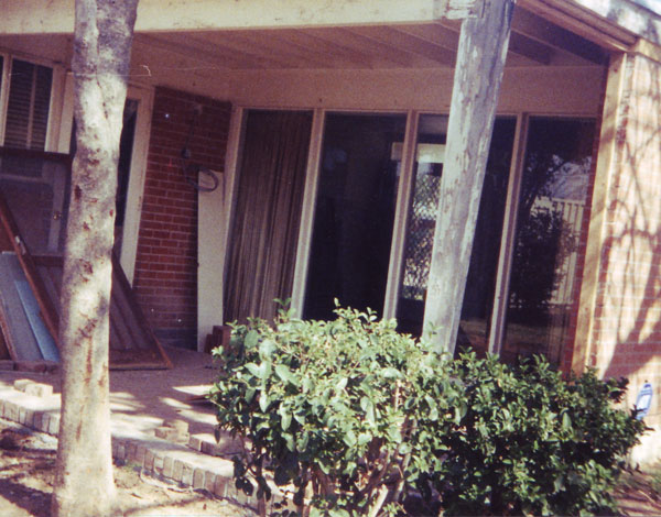 The Patio of the Ralph Haver home at 4624