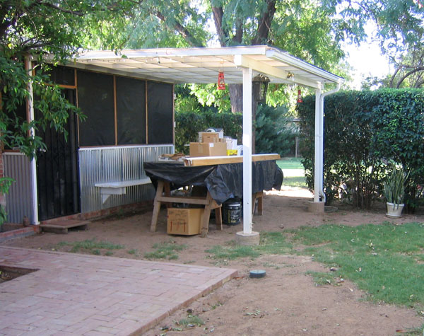 The Patio of the Ralph Haver home at 4624