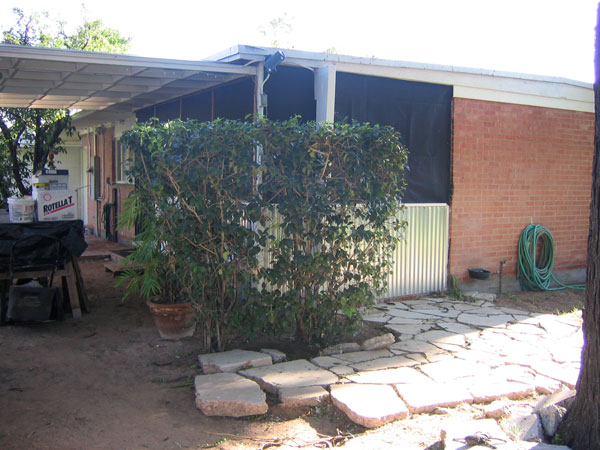 The Patio of the Ralph Haver home at 4624