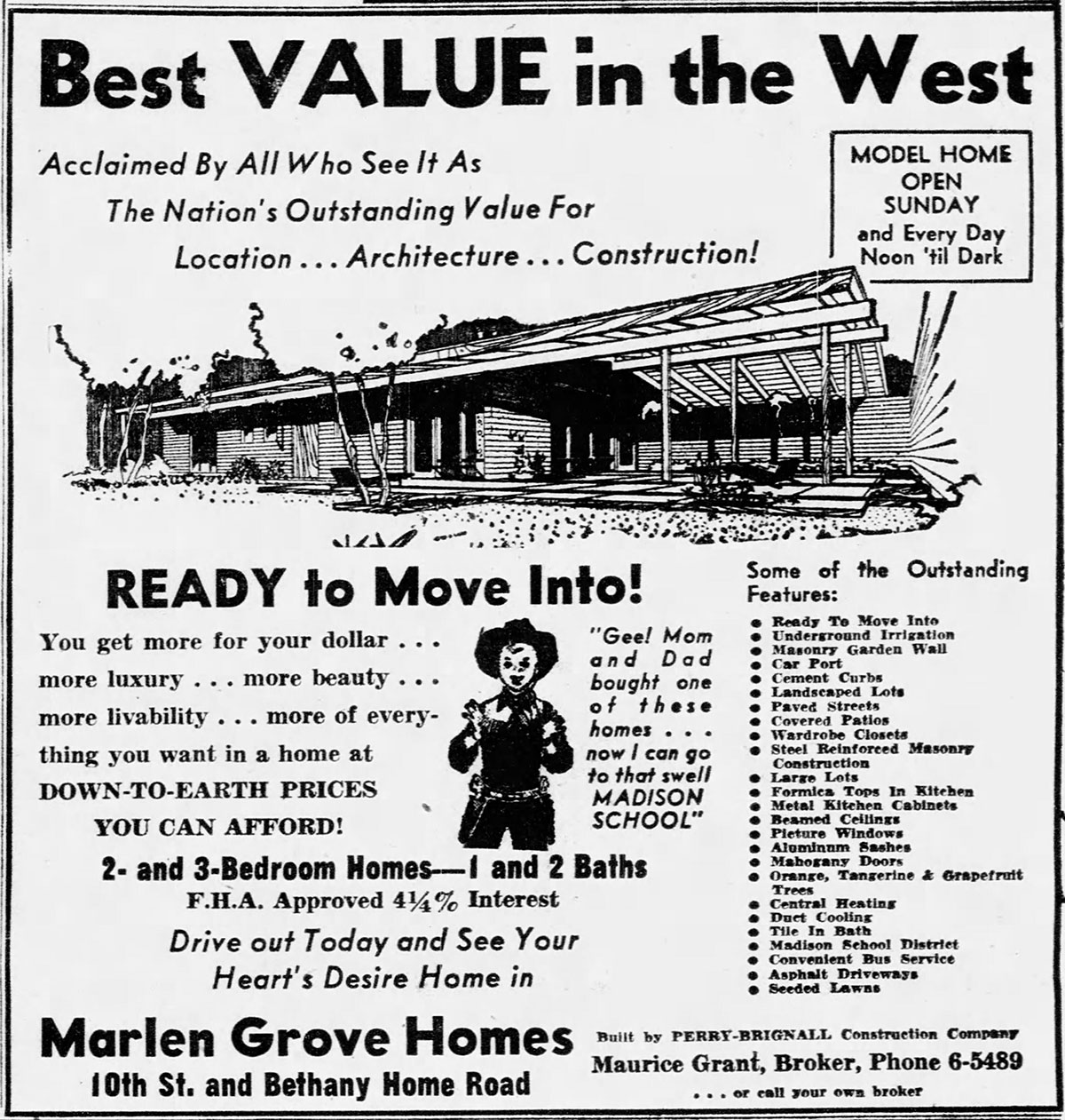 Vintage ad for Marlen Grove by Ralph HAver