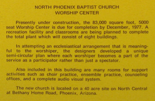 North Phoenix Baptist Church in Haver, Nunn, and Jensen's portfolio