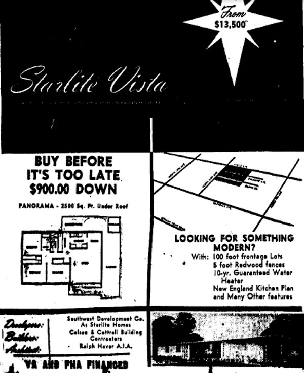 Ad for Starlite Vista