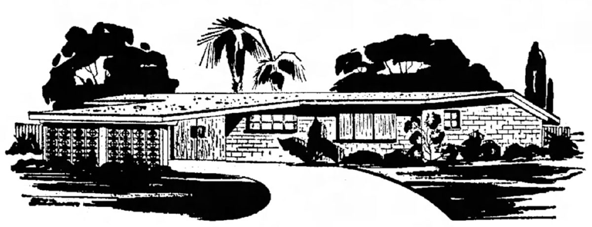 Town and Country Paradise Homes designed by Ralph Haver with Fred Woodward in Phoenix