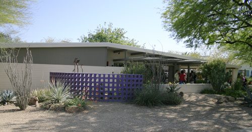 Modern block fences in Phoenix Arizona