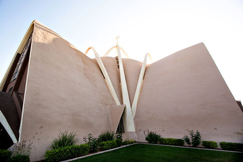 Saint Maria Goretti Catholic Church designed by Wendell E. Rossman in Phoenix