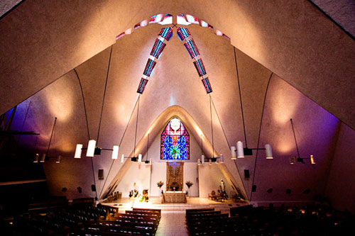 Saint Maria Goretti Catholic Church designed by Wendell E. Rossman in Phoenix