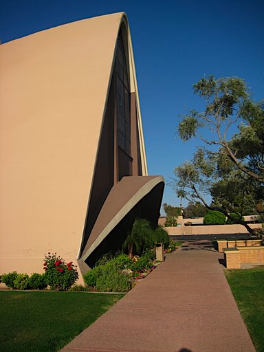 Saint Maria Goretti Catholic Church designed by Wendell E. Rossman in Phoenix