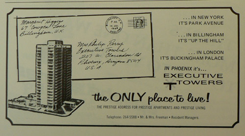 Executive Towers Vintage ad