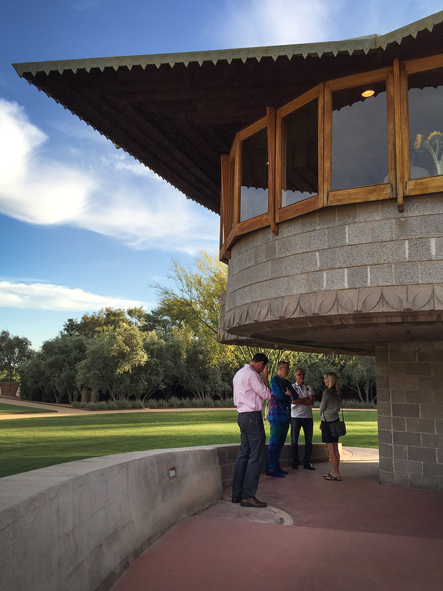 The David and Gladys Wright House tours during Modern Phoenix Week 2015 in Phoenix Arizona