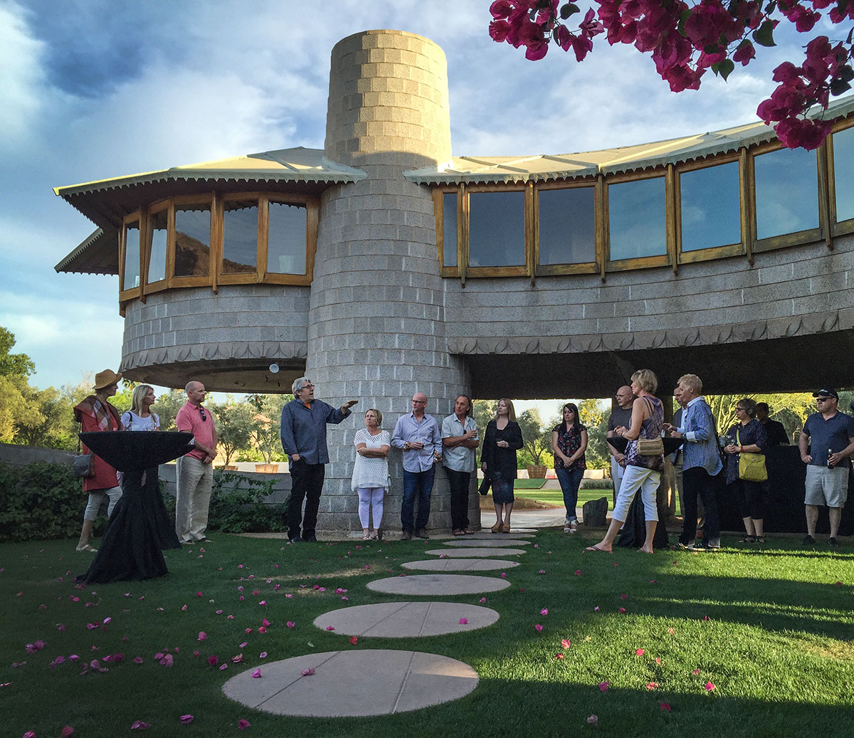 The David and Gladys Wright House tours during Modern Phoenix Week 2015 in Phoenix Arizona