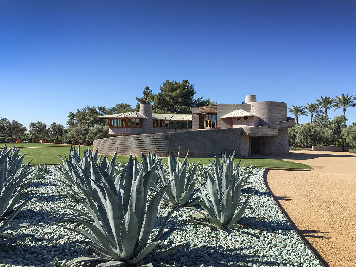 The David and Gladys Wright House tours during Modern Phoenix Week 2015 in Phoenix Arizona