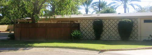 Modern decorative fences in Phoenix Arizona