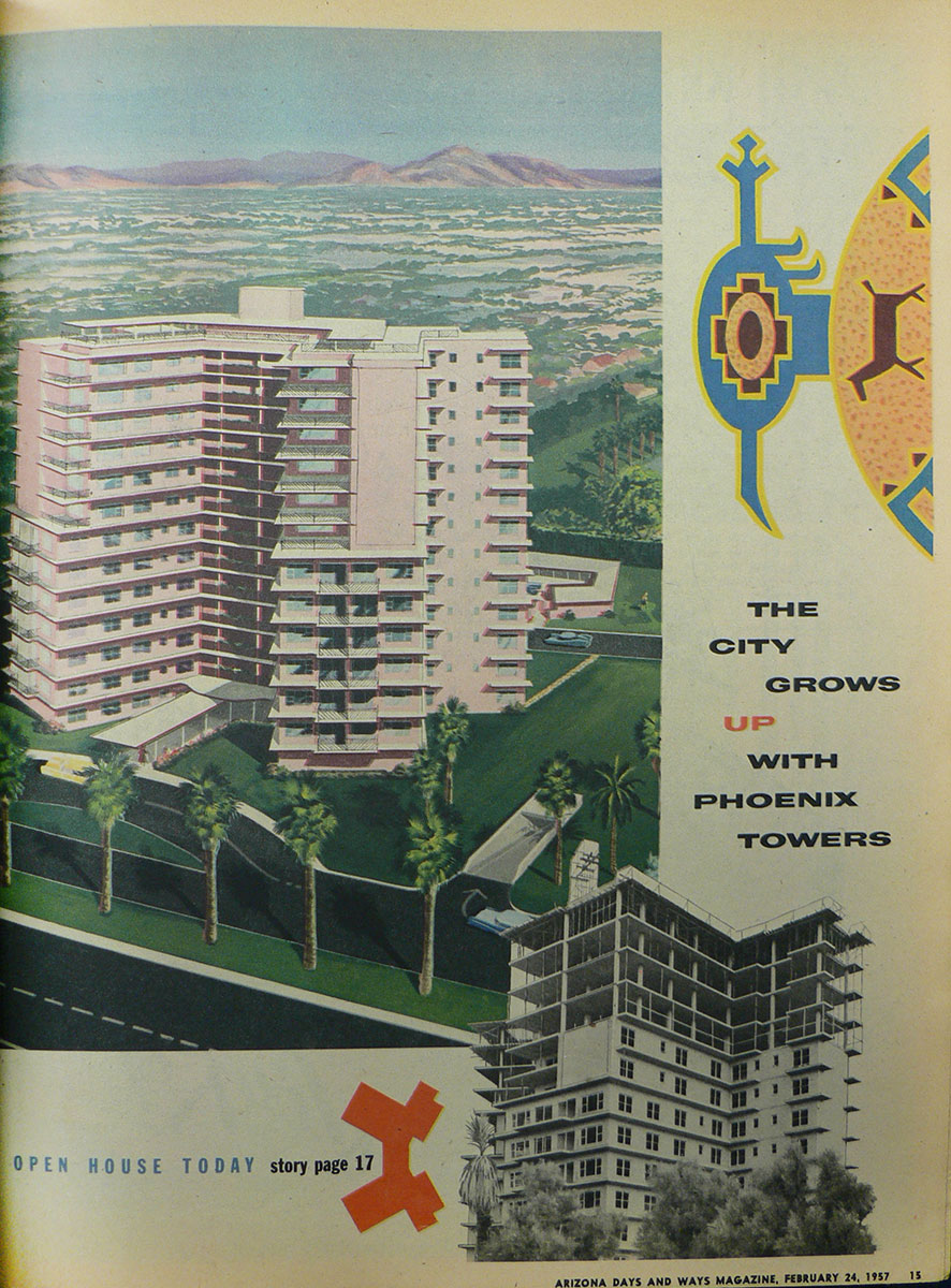 Phoenix Towers Vintage Ad