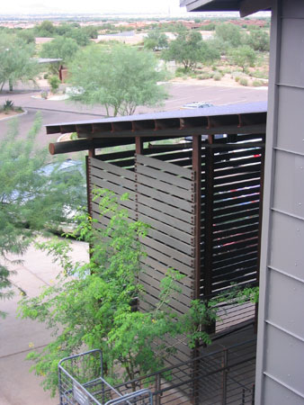 Modern wooden fences in Phoenix Arizona