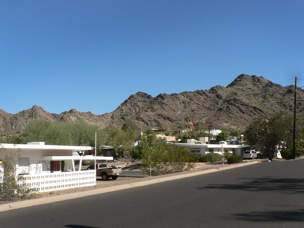 Modern homes in the Sunnyslope neighborhood in Phoenix