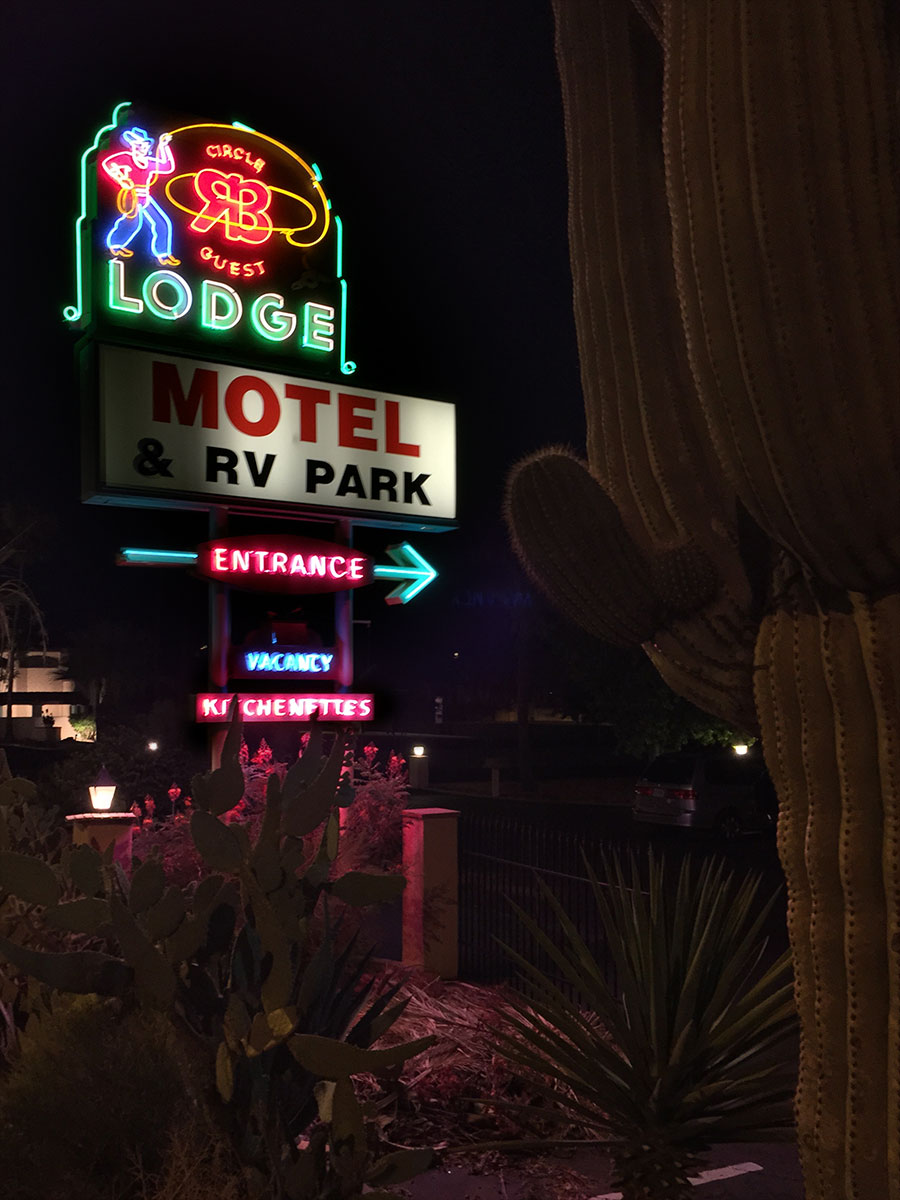 Neon sign in Mesa Arizona