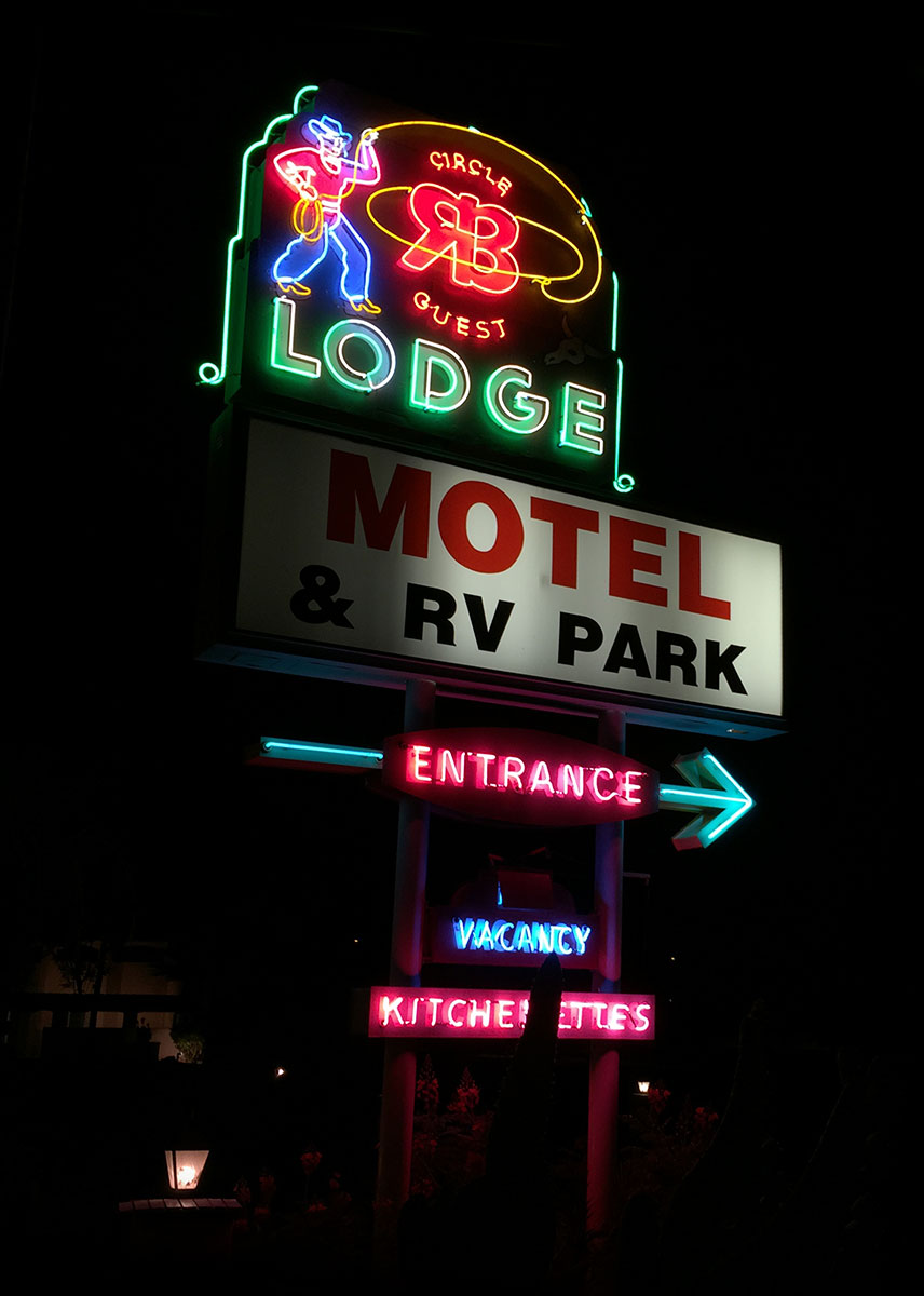 Neon sign in Mesa Arizona