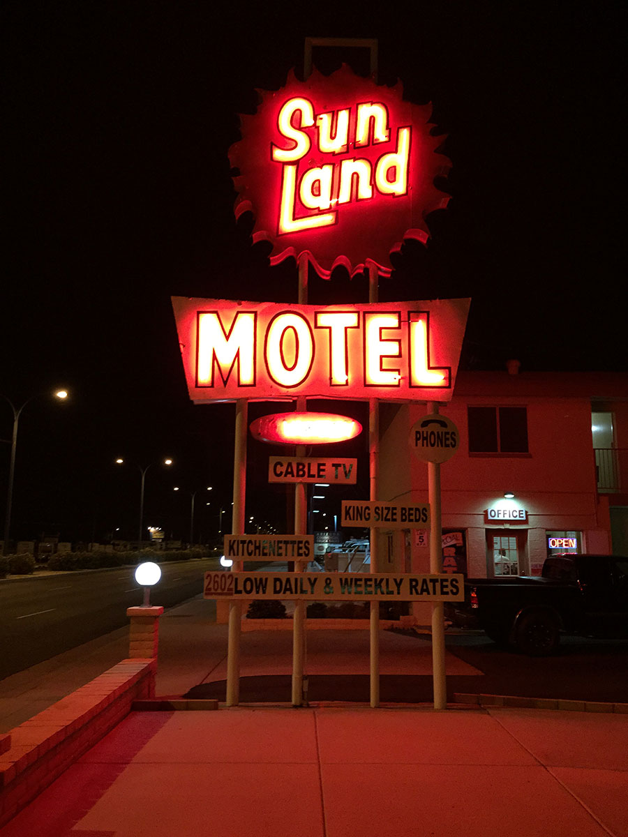 Neon sign in Mesa Arizona