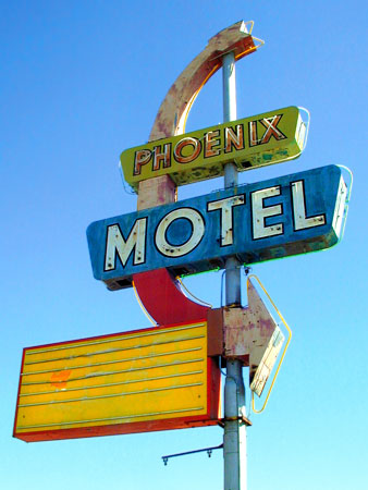 Neon Googie Signage in Phoenix Arizona