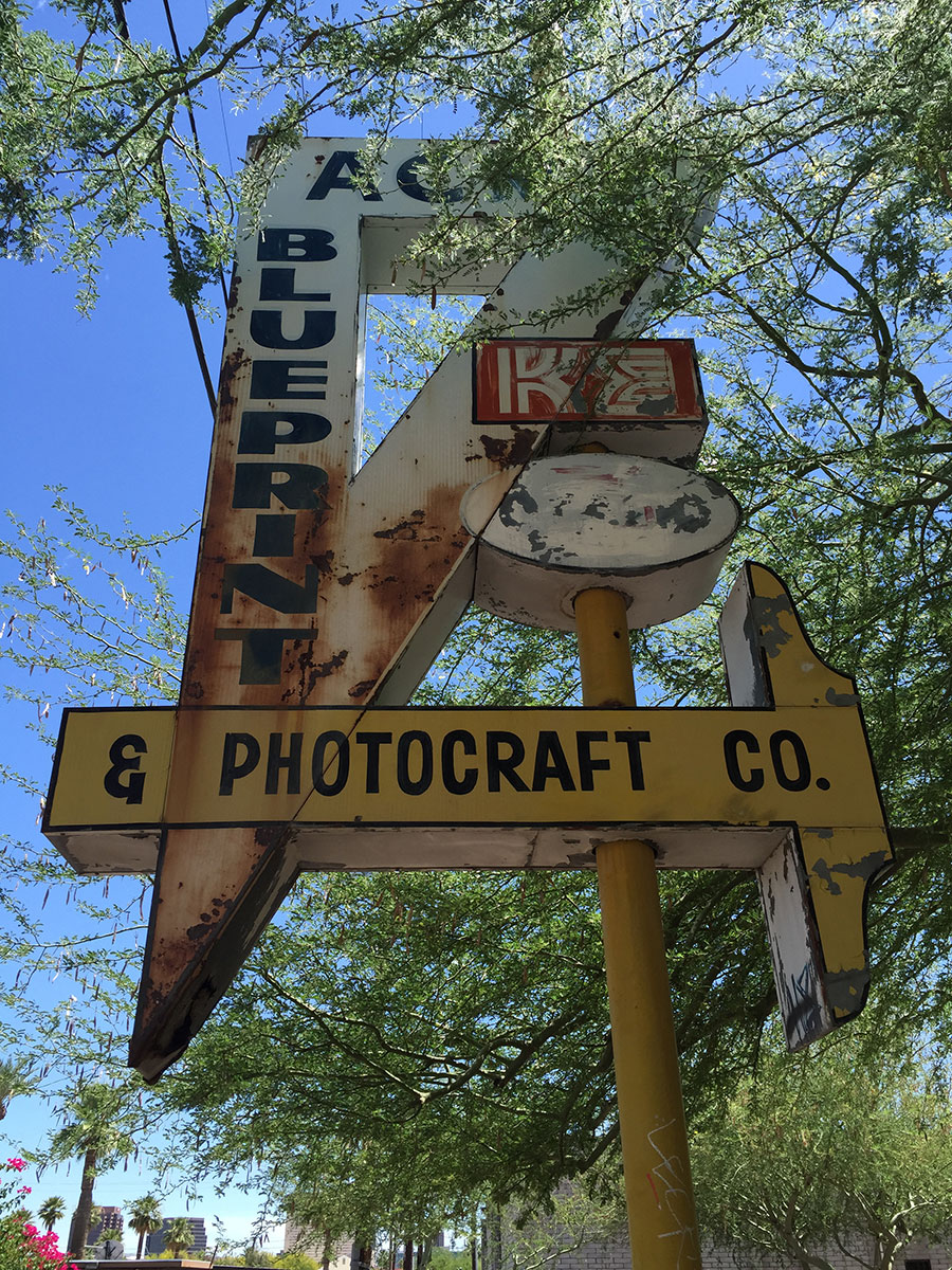 Acme Blueprint sign in Phoenix Arizona