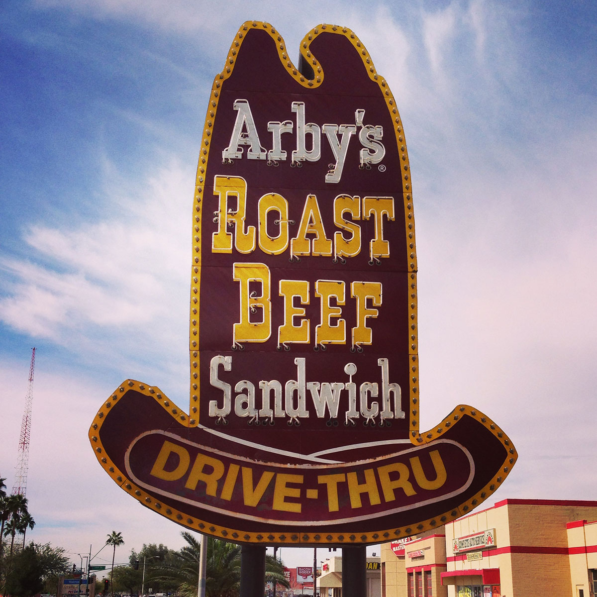 Arby's neon sign in Phoenix Arizona