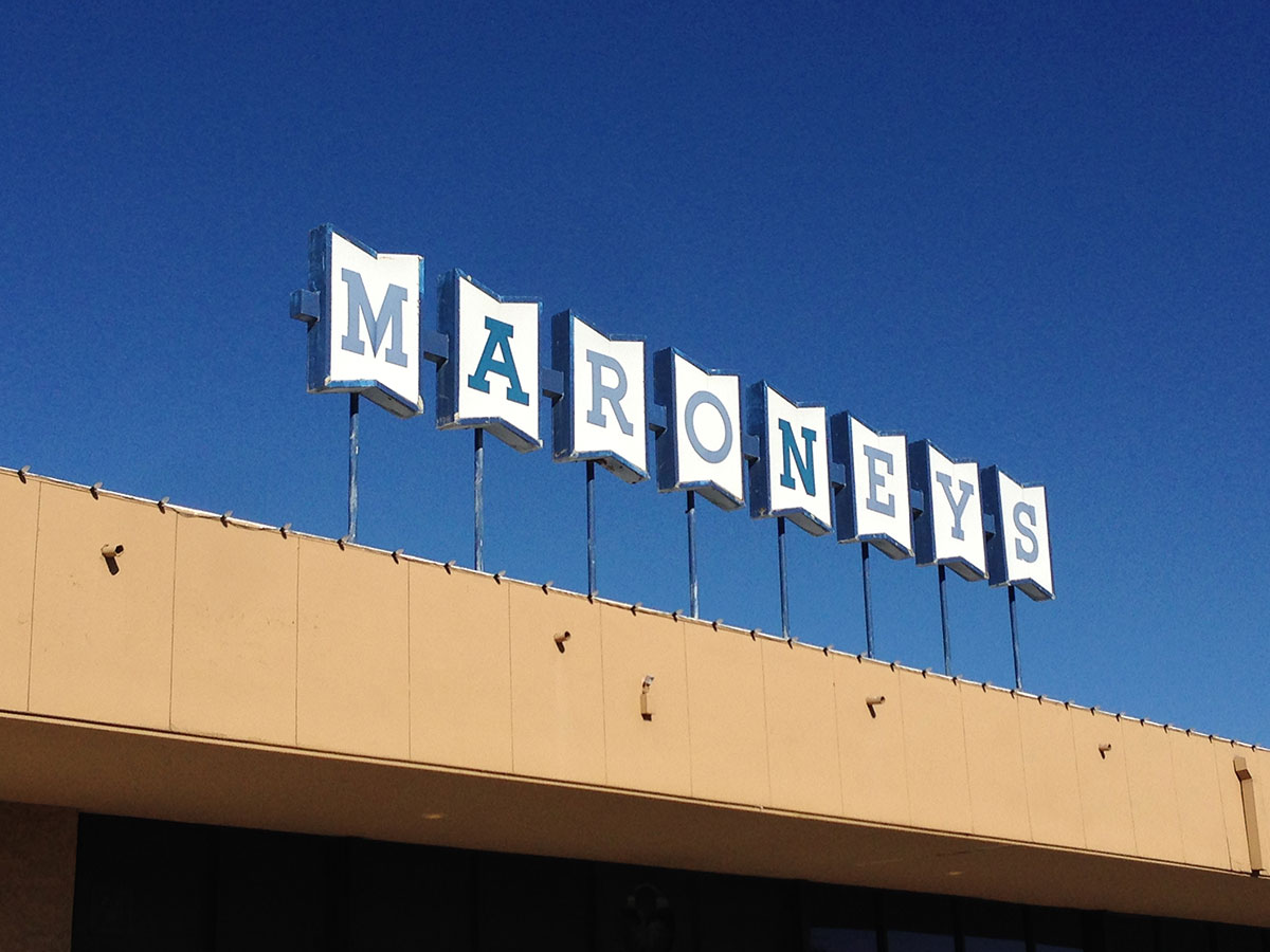 Maroney's sign in Phoenix Arizona