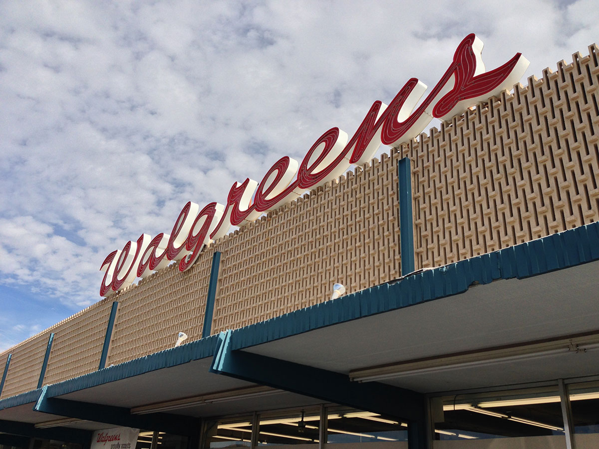 Walgreens neon sign in Phoenix Arizona