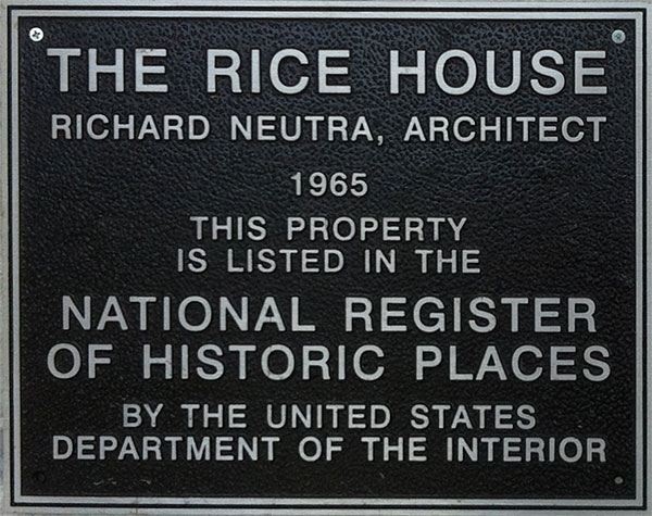 The Rice House in Virginia designed by Richard Neutra