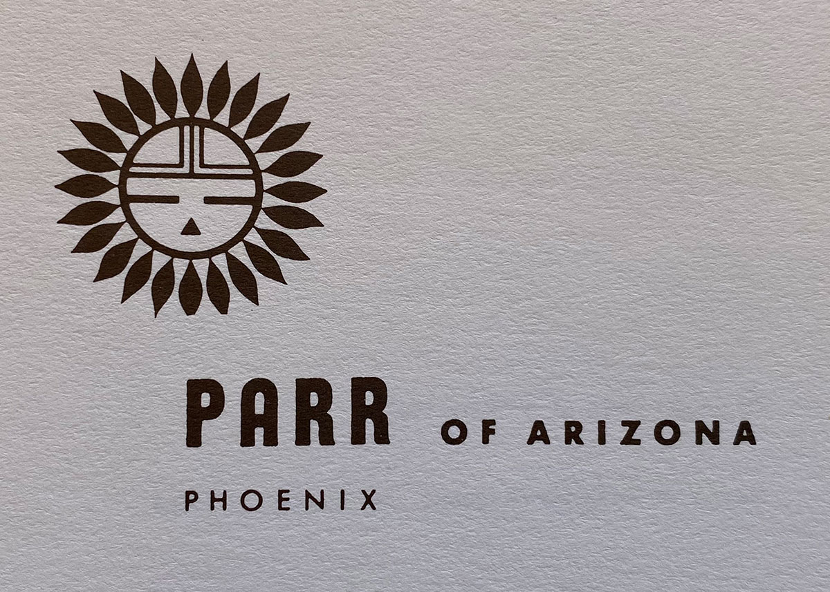 Parr of Arizona Logo with Kachina