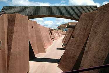 The Soleri Amphitheater at Santa Fe Indian School