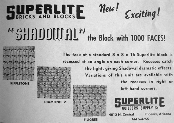Superlite blocks in Phoenix Arizona