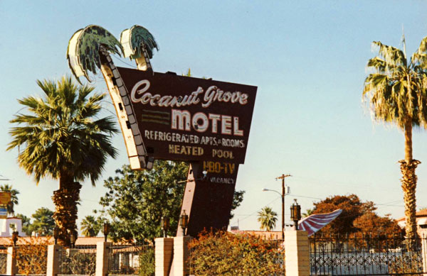 Vintage signage along Van Buren in Phoenix Arizona