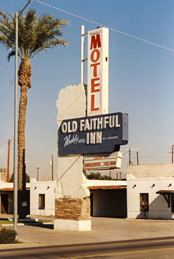 Vintage signage along Van Buren in Phoenix Arizona