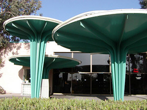 Dendriform Columns at the Valley National Bank on 44th Street and Camelback in Phoenix Arizona