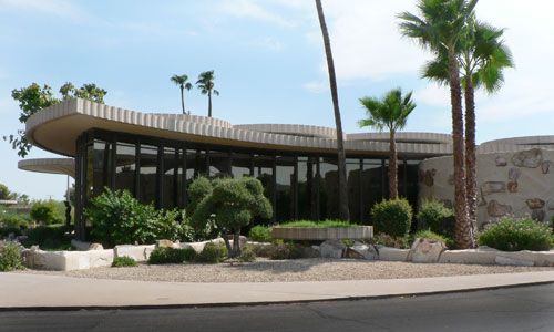 Dendriform Columns at the Valley National Bank on 44th Street and Camelback in Phoenix Arizona