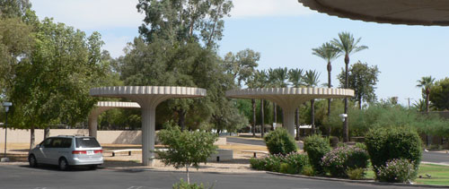 Dendriform Columns at the Valley National Bank on 44th Street and Camelback in Phoenix Arizona