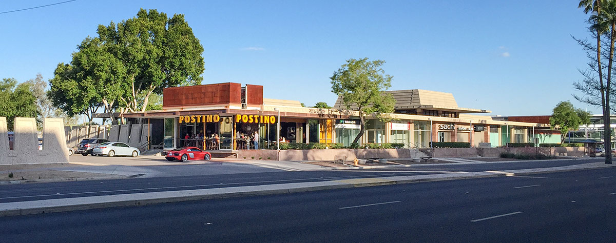 Postino Highland in Scottsdale by Weaver and Drover, Formerly a Valley National Bank