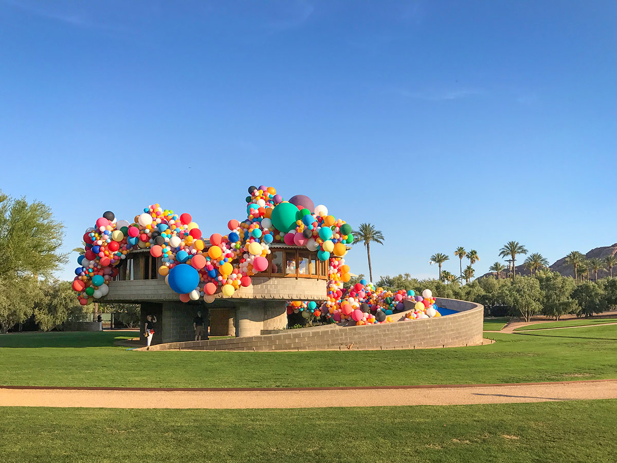 FLW150 Celebration at the David and Gladys Wright House in Phoenix Arizona for Frank Lloyd Wright's 150th Birthday